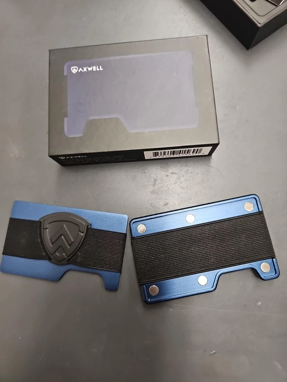 Axwell Mag-Lock Wallet Blue – Brand New in Box – Aluminum